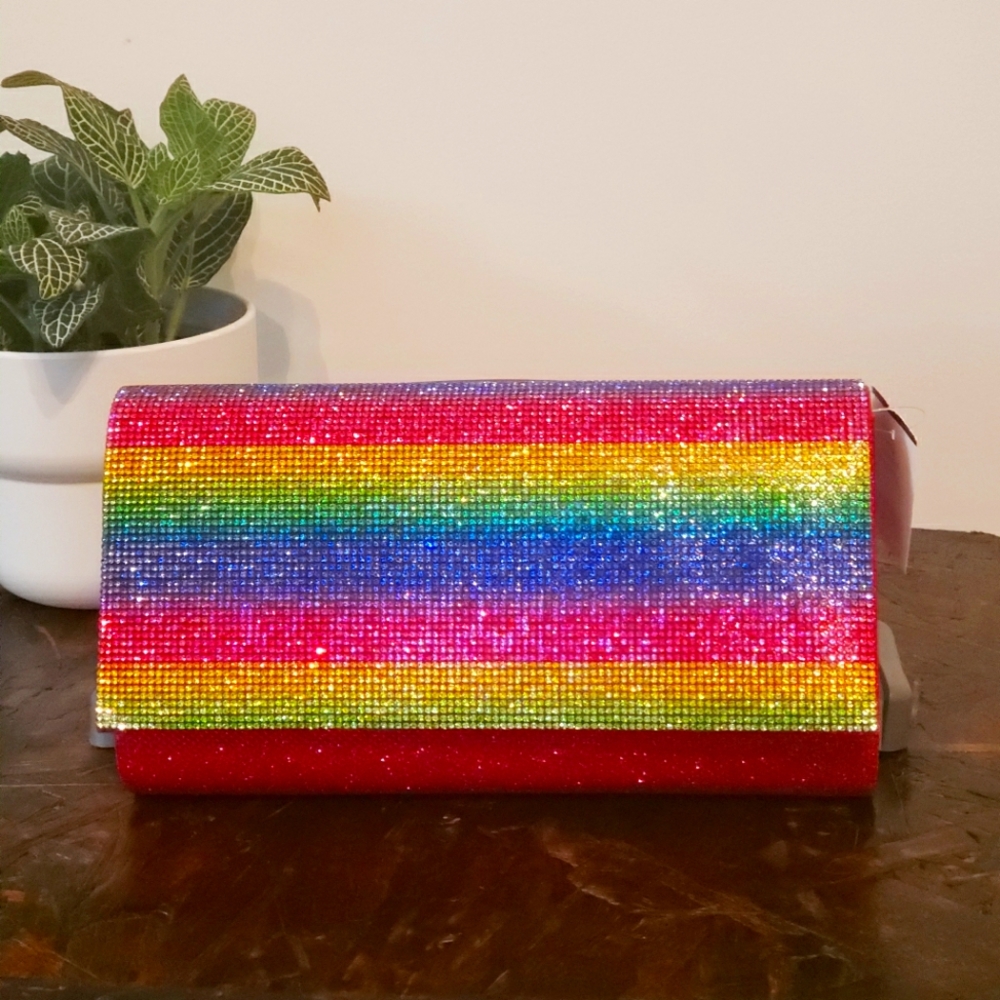 NWT Rainbow Clutch